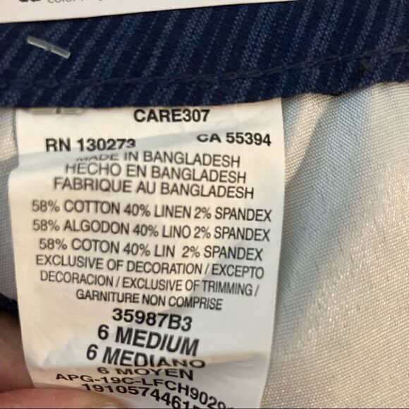 NWT Lee Regular Fit Mid-Rise Navy Shirts, Size 6 Short - Picture 7 of 7
